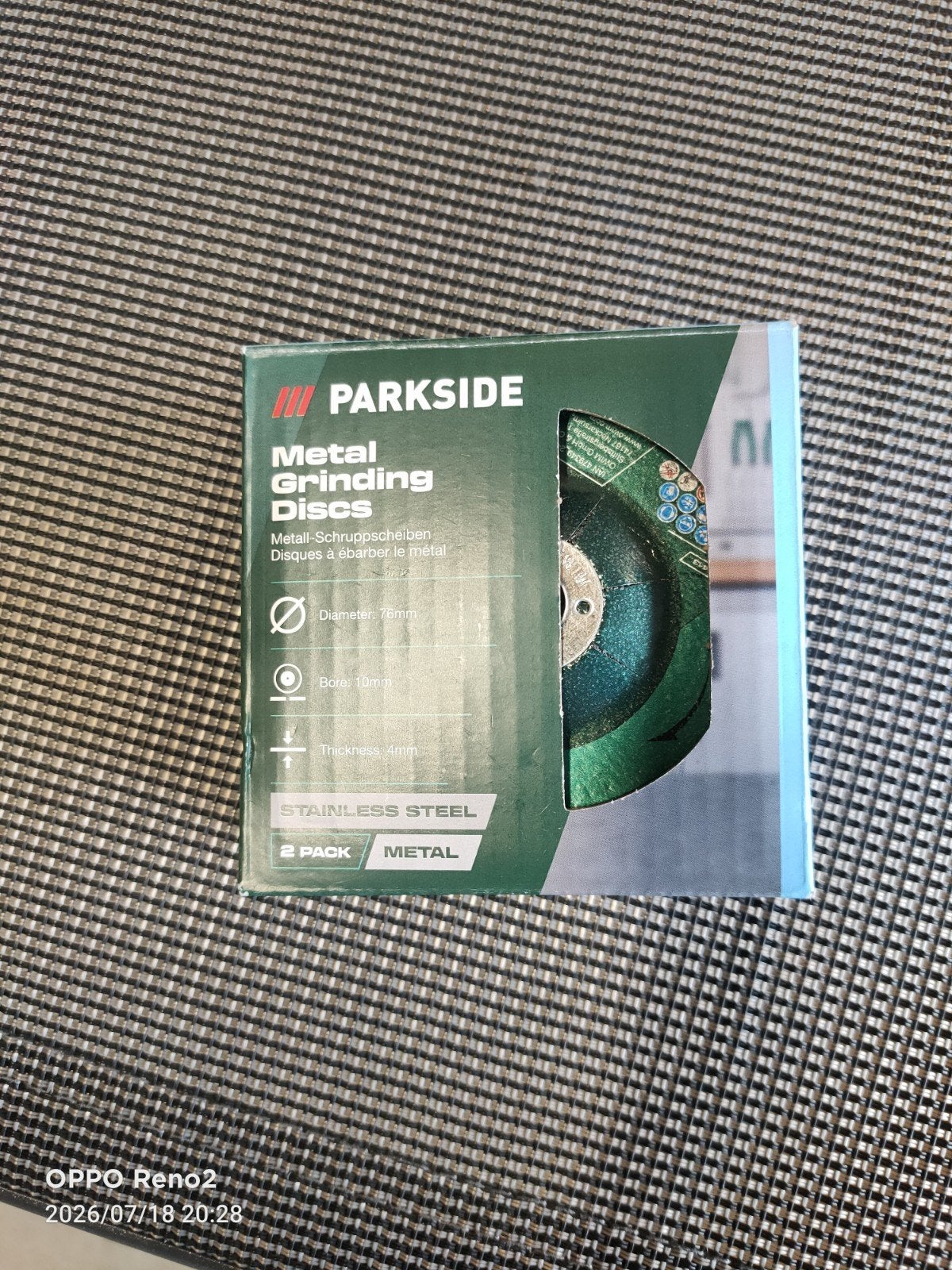 Afbraamslijpschijven 76mm 4mm dik - Parkside, Doe-het-zelf en Verbouw, Gereedschap | Slijpmachines, Ophalen of Verzenden, Nieuw