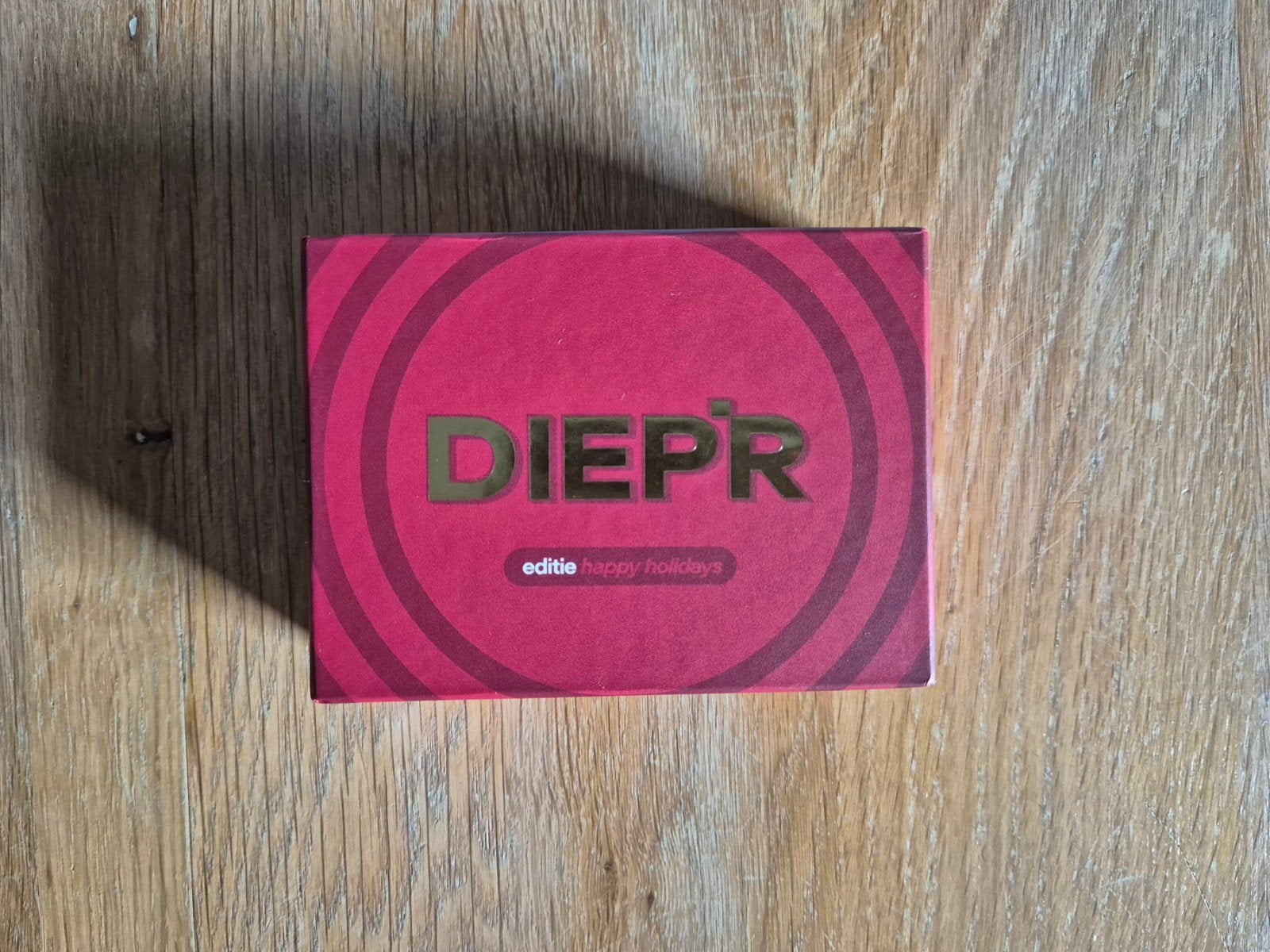 DIEP’R Happy Holidays – Vragenspel – Limited edition, Ophalen of Verzenden, Zo goed als nieuw
