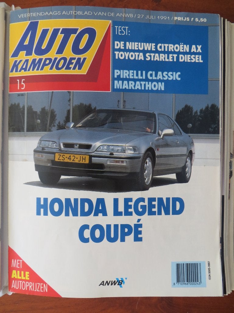 Autokampioen 15 1991 Starlet, Legend Coupé Citroën AX diesel, Ophalen of Verzenden, Nieuw, Citroën