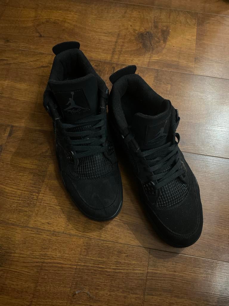 Nike Air Jordan 4 Retro Black Cat Sneakers, Zwart, Ophalen of Verzenden, Sneakers of Gympen, Zo goed als nieuw