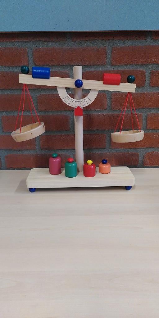 houten speelgoed weegschaal, Kinderen en Baby's, Speelgoed | Houten speelgoed, Ophalen of Verzenden, Nieuw, Overige typen