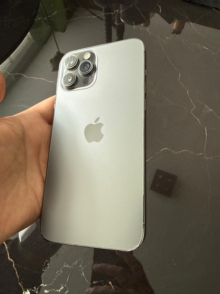 Iphone 12 pro max (goede staat), Telecommunicatie, Mobiele telefoons | Apple iPhone, 128 GB, Blauw, Zo goed als nieuw, IPhone 12 Pro Max