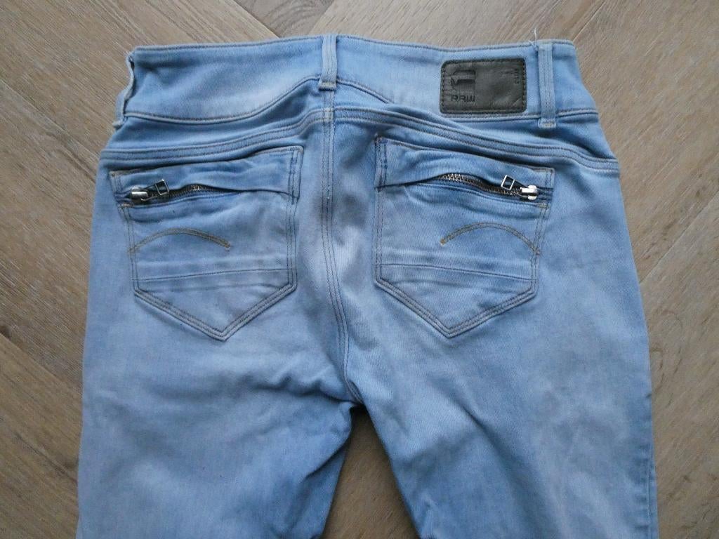 Gstar Midge Cody Mid Skinny wmn spijkerbroek maat 26-32, Blauw, Ophalen of Verzenden, Zo goed als nieuw, W27 (confectie 34) of kleiner