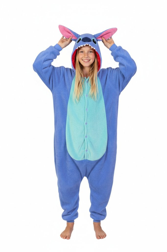 Lilo & Stitch onesie 98-104 Pak Kostuum Blauw Alien Disney, Kinderen en Baby's, Ophalen of Verzenden, Gebruikt, 104 of kleiner