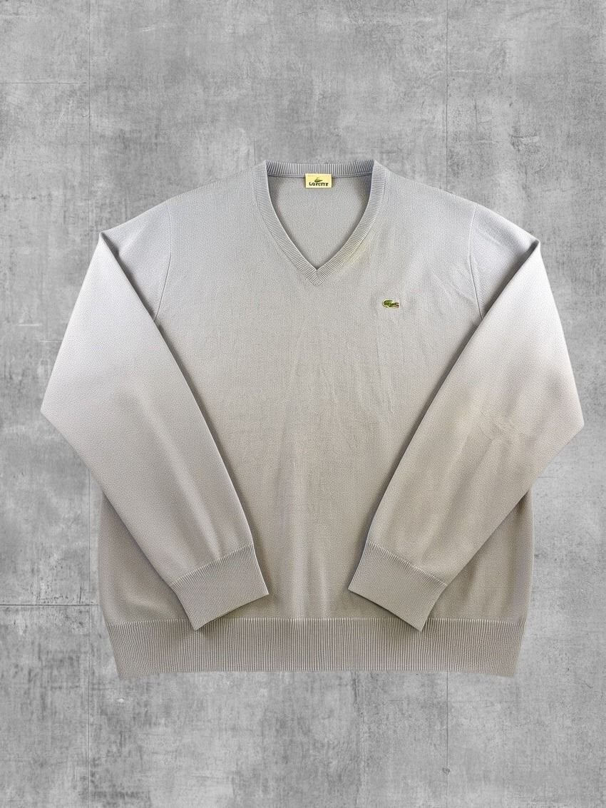 Blauwe wollen Lacoste trui met v-hals (pullover/sweater, Lacoste S.A., Overige maten, Klantenservice@lacoste.com, 31-37, boulevard de Montmorency, 75016 Paris, Frankrijk