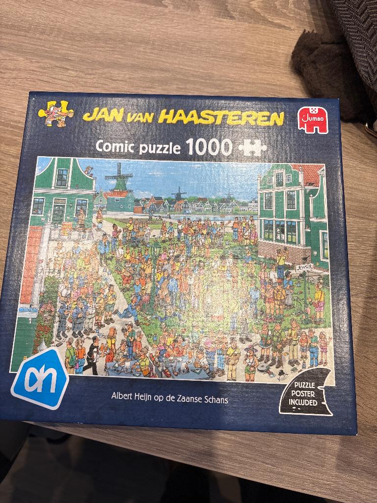 Jan van Haasteren puzzel 1000stk: Albert Heijn, Hobby en Vrije tijd, Denksport en Puzzels, Ophalen of Verzenden, 500 t/m 1500 stukjes