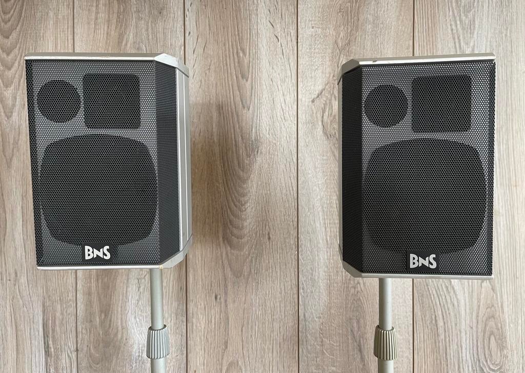 BNS SDS Intelligent Series - Speakers met stands., Audio, Tv en Foto, Luidsprekers, Zo goed als nieuw, Front, Rear of Stereo speakers