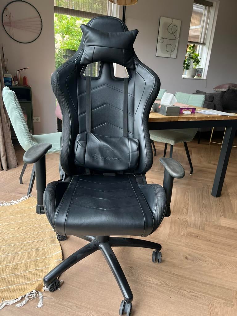 XRocker gaming-chair, Ophalen, Gebruikt, Zwart, Gaming bureaustoel