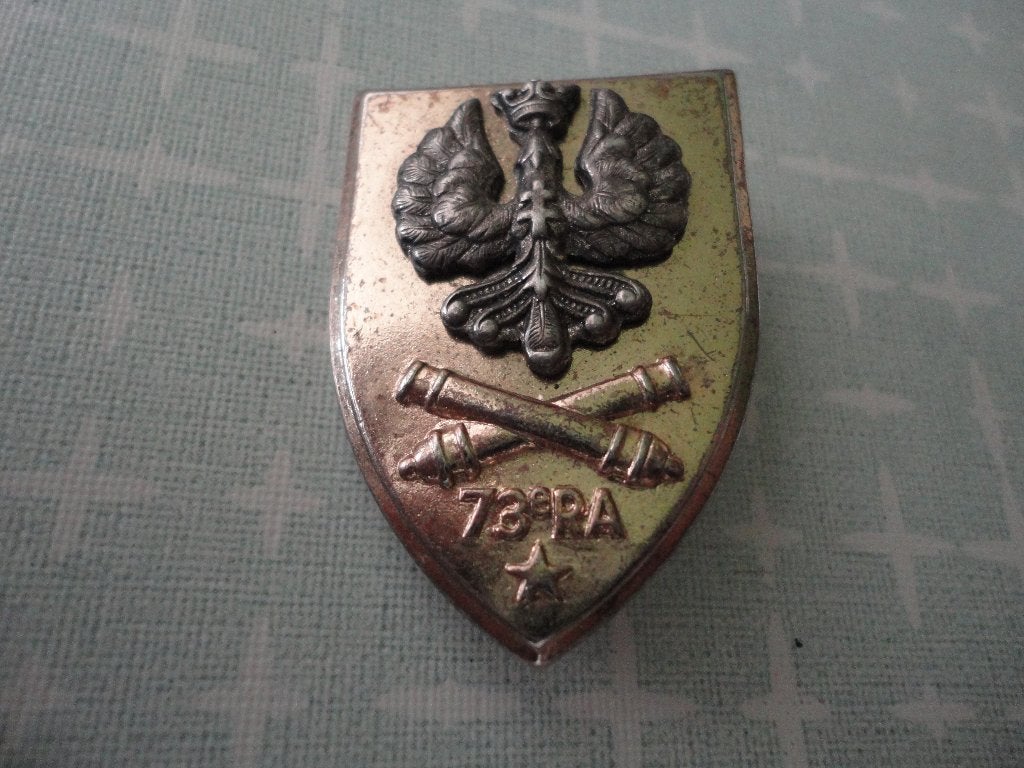 Franse insigne, 73e Franse artillerieregiment (73e RA), Verzenden, Landmacht, Overige gebieden, Embleem of Badge