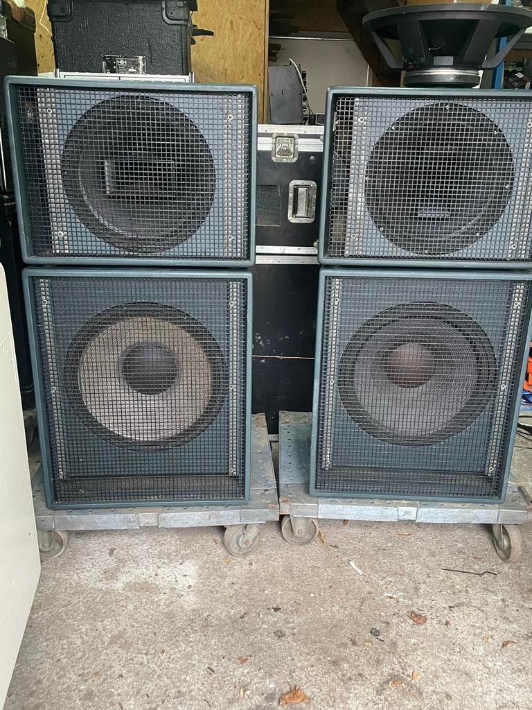 JBL 18”/ Hitec Audio 15" Coaxiale Speakers (200W, 8 Ohm), Gebruikt, Overige typen, 120 watt of meer, Ophalen