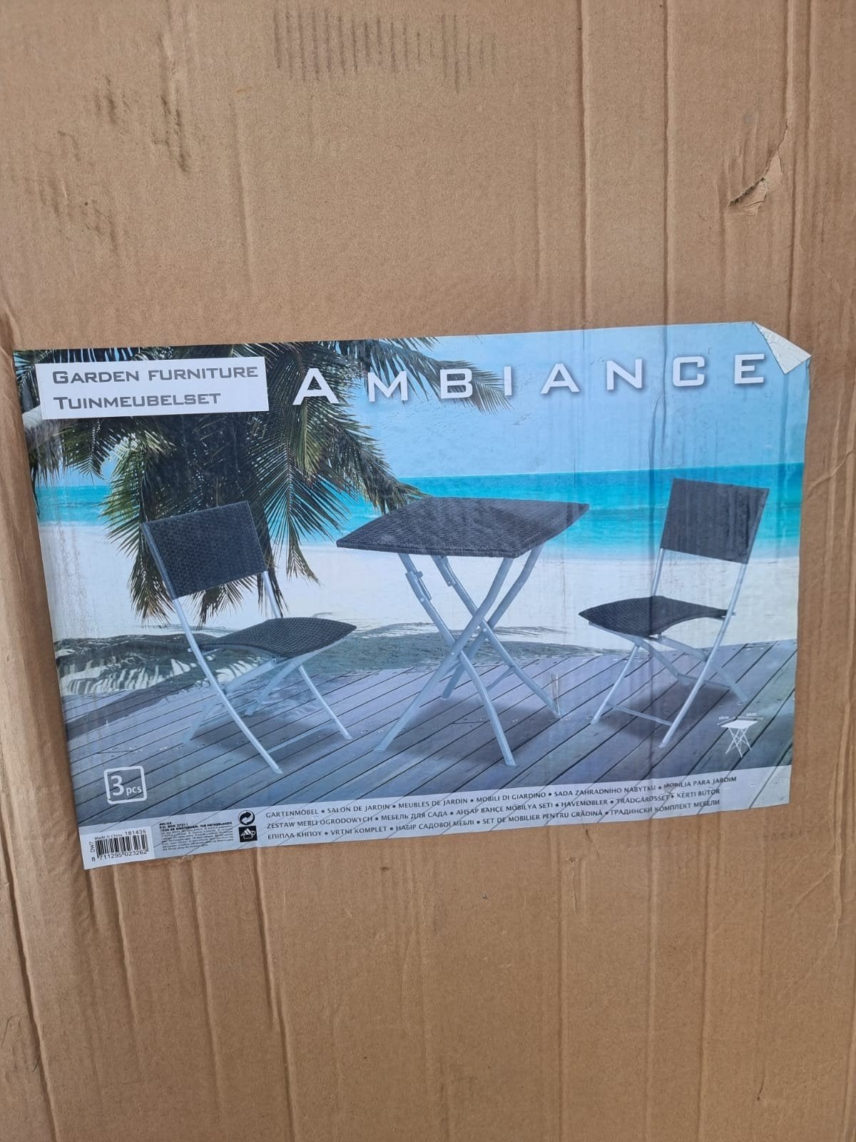 Nieuw Ambiance Tuinmeubelset - 3-delig, Ophalen