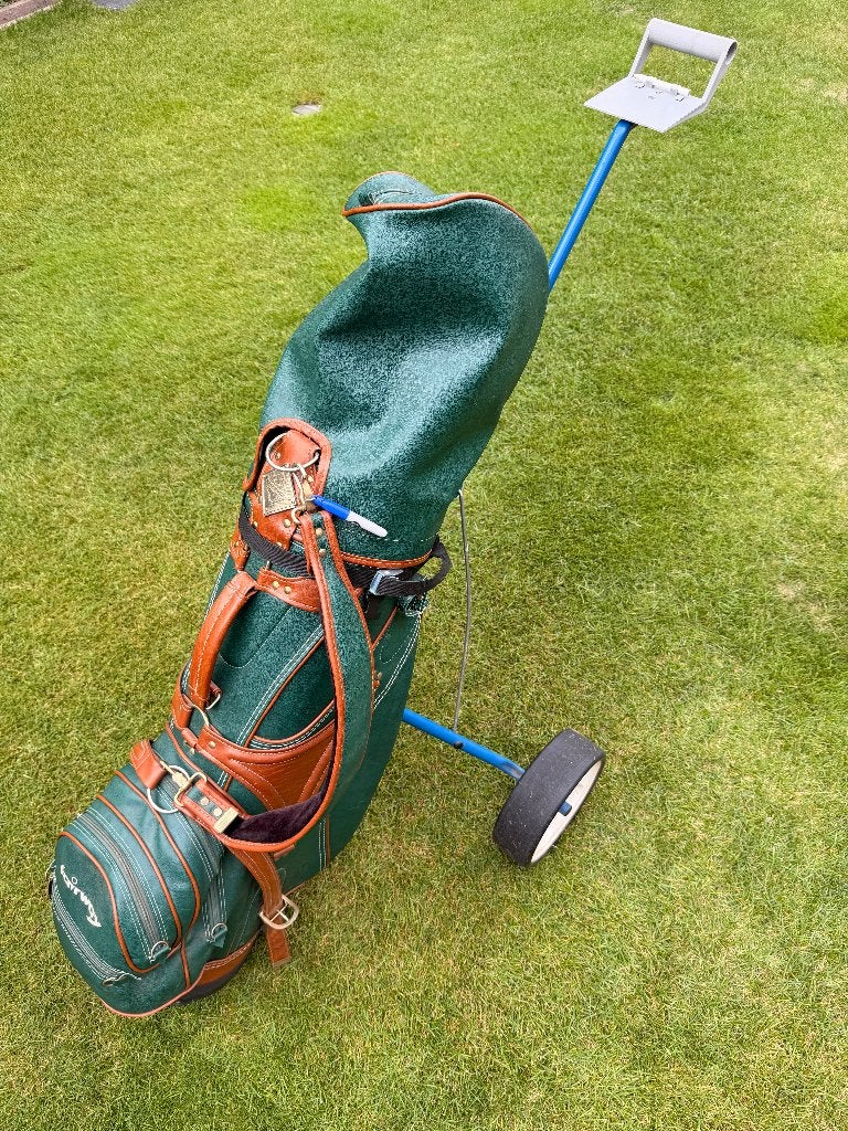 Golftas met trolley‍️‍️, Ophalen of Verzenden, Gebruikt, Tas