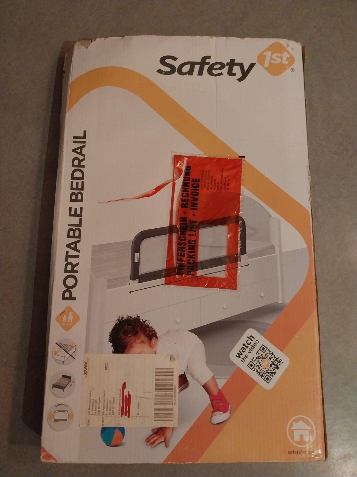 Safety 1st Draagbare Bedrail - Veiligheid voor Kinderen, Ophalen, Gebruikt, 140 tot 160 cm, Minder dan 70 cm