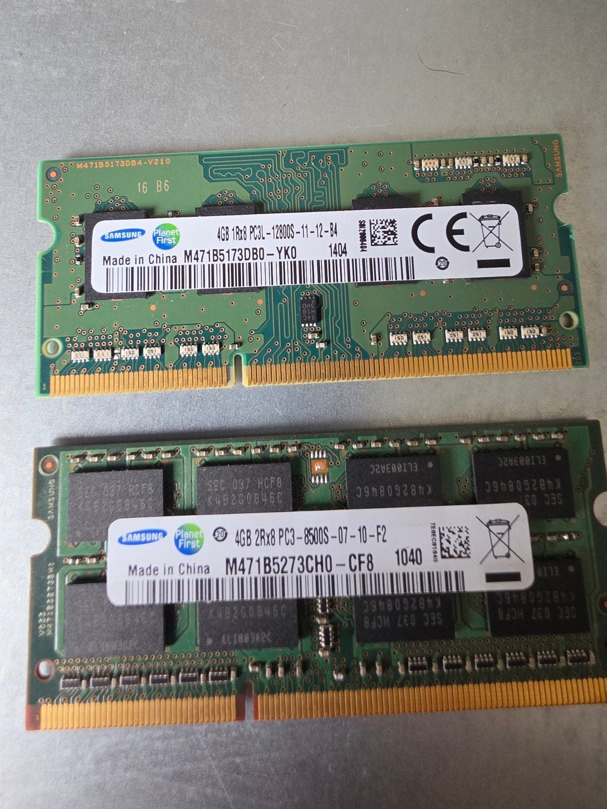 Laptop Geheugen RAM 2x4GB DDR3 (8GB Totaal), 8 GB, DDR3, Ophalen of Verzenden, 1600MHz en 1066MHz