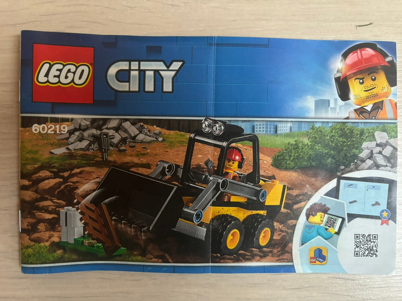 Lego City 60219 Bouwvoertuig met boekje, Lego, Ophalen of Verzenden, Compleet, Complete set