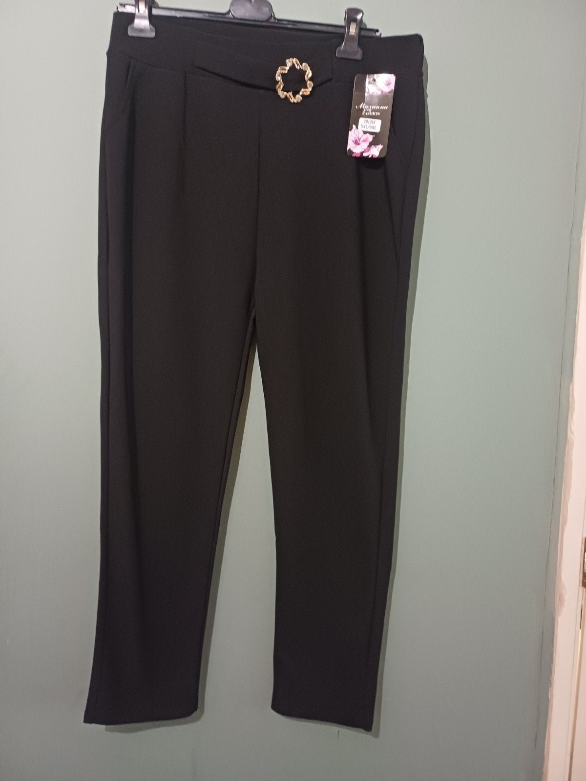 comfy broek maat 7xl-8xl, Kleding | Dames, Maxanna, Zwart, Nieuw, Ophalen of Verzenden