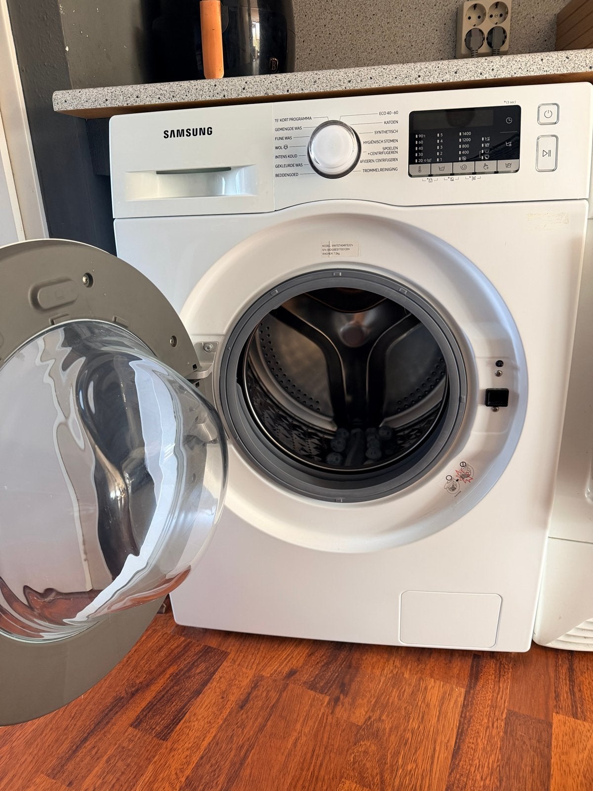 Samsung Ecobubble Wasmachine 2022 - 7kg, Ophalen, Zo goed als nieuw, Voorlader