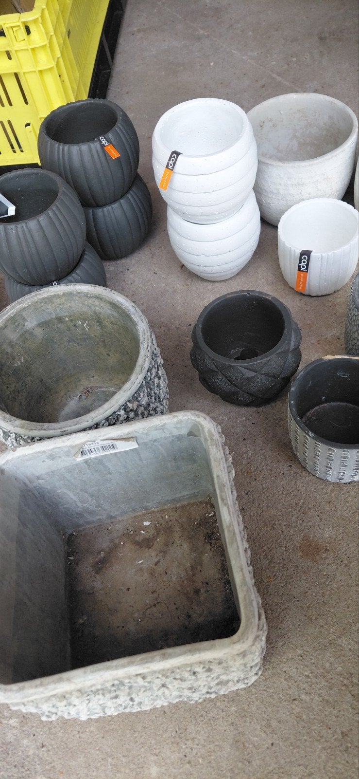 Diverse Capi Europe bloempotten - Nieuw, Ophalen of Verzenden, Nieuw, Beton