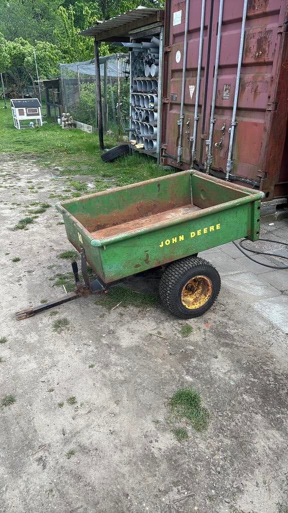 John deere 80 aanhanger, Doe-het-zelf en Verbouw, Transportwagens, 100 liter of meer, Ophalen, Zo goed als nieuw, Transportkar