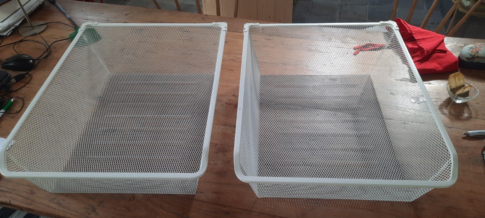 2x IKEA KOMPLEMENT fijndraadmanden (44x54cm), Ophalen, Gebruikt