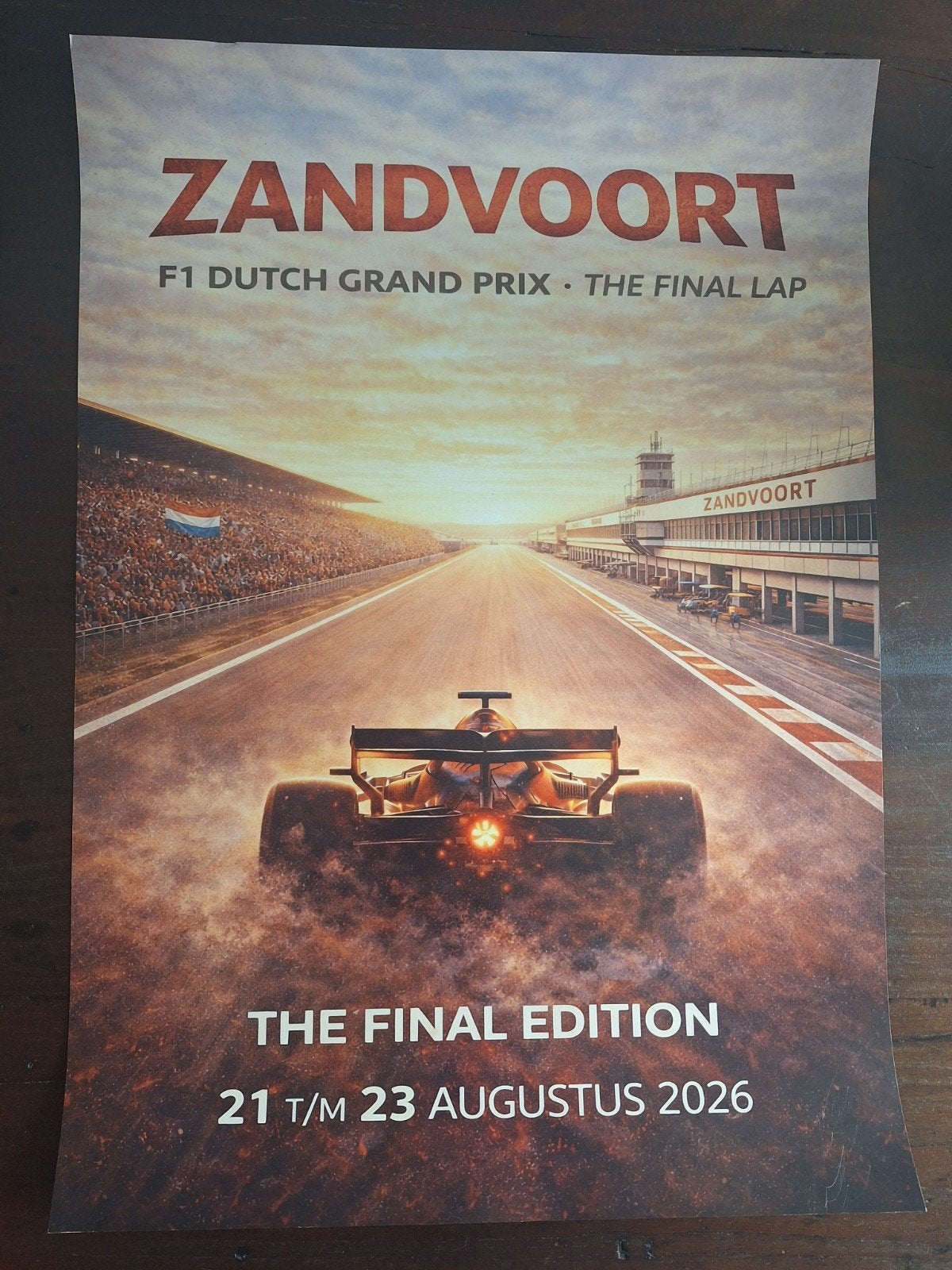 Poster F1 grand prix Zandvoort 2026, Rechthoekig Staand, Verzenden, Nieuw, Sport