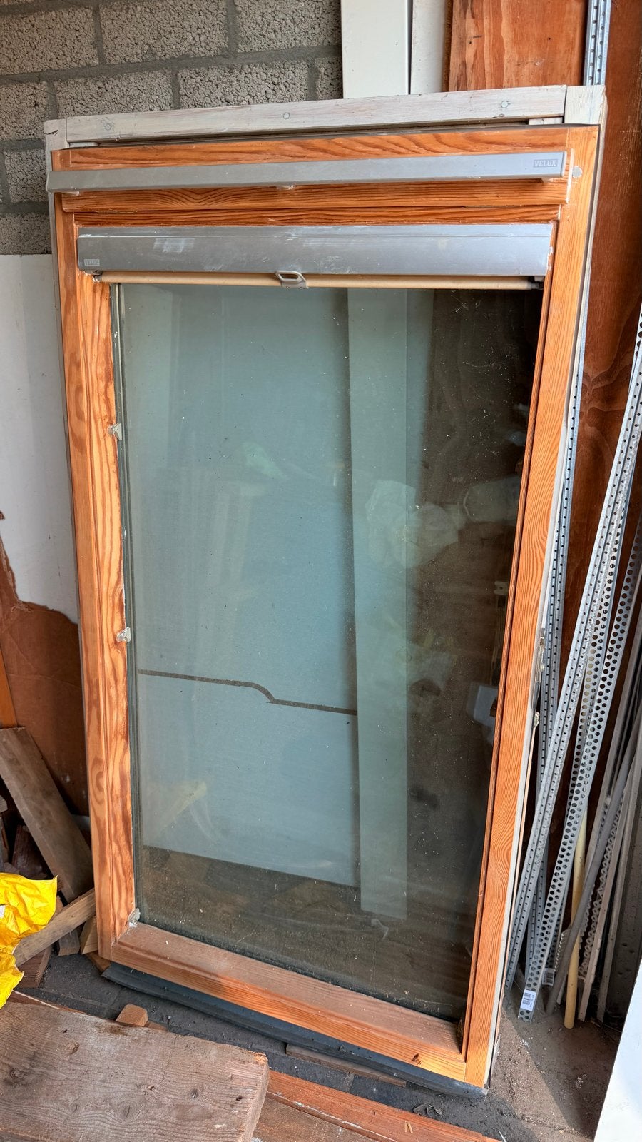 VELUX GGL 608/M08 78x140 incl. EDW gootstuk + rolgordijn, Doe-het-zelf en Verbouw, Glas en Ramen, Ophalen, Gebruikt, Minder dan 80 cm