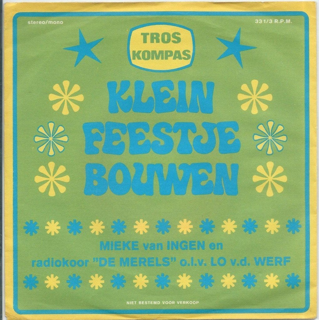 Vinyl Single Mieke van Ingen / Troskompas, Cd's en Dvd's, Ophalen of Verzenden, Gebruikt, Nederlandstalig