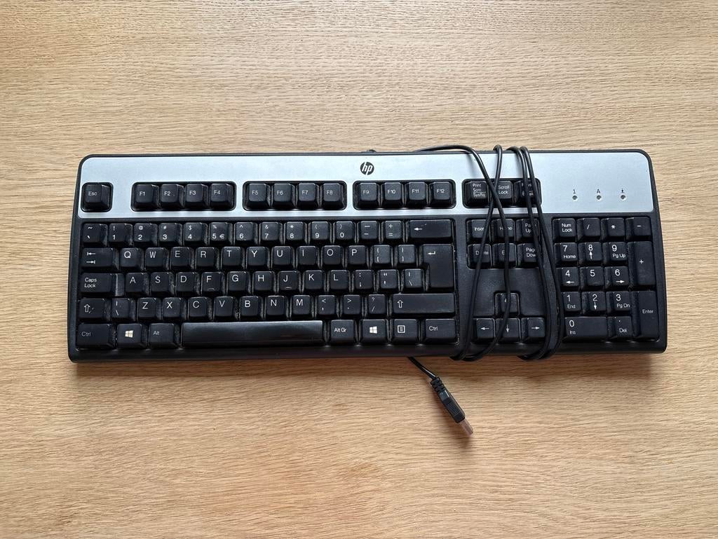 HP Bedraad Toetsenbord - Qwerty - Gebruikt, Computers en Software, Ophalen, Qwerty, Gebruikt, Bedraad