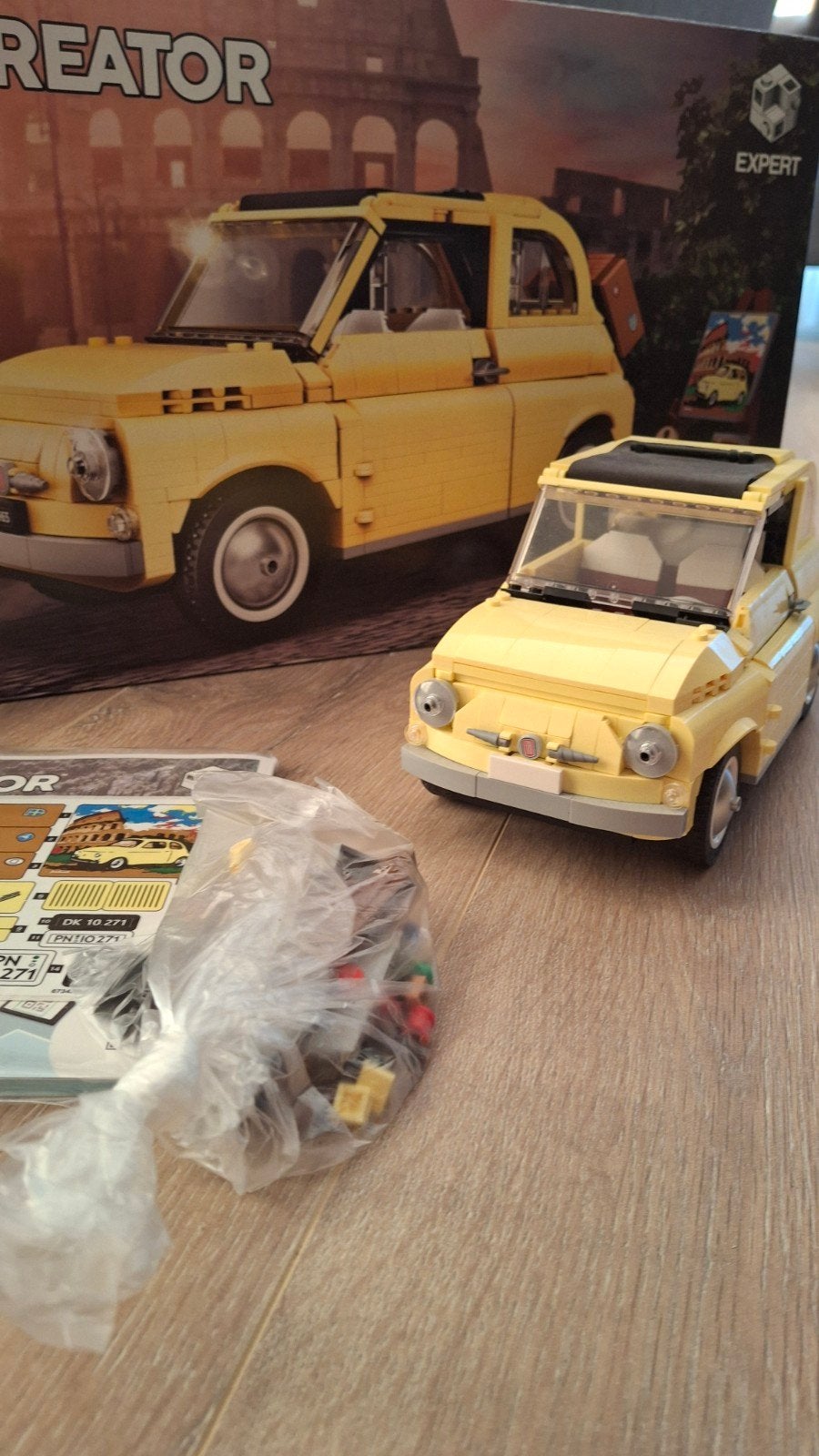 Lego fiat 500, Ophalen of Verzenden, Zo goed als nieuw, Lego