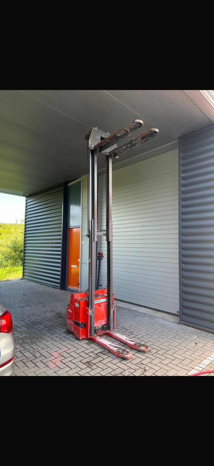 Linde Magazijnstapelaar / Palletstapelaar met 24V Hoppecke, Ophalen of Verzenden, Zo goed als nieuw