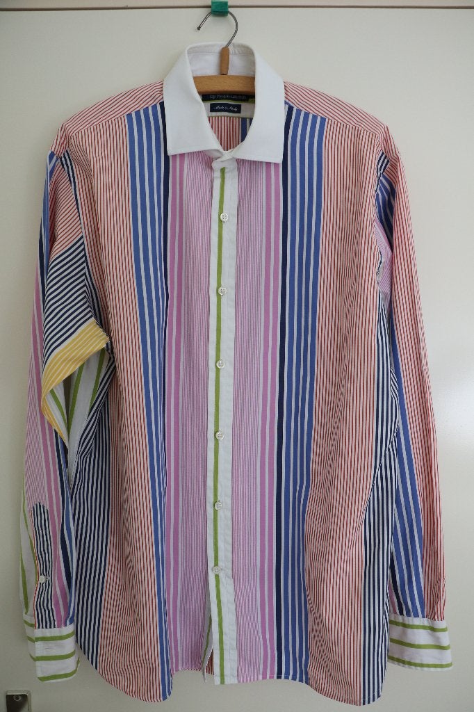 Polo Ralph Lauren Heren Overhemd XL - Gestreepte Kleuren, Meerkleurig, Ophalen of Verzenden, Zo goed als nieuw, Polo by Ralph Lauren