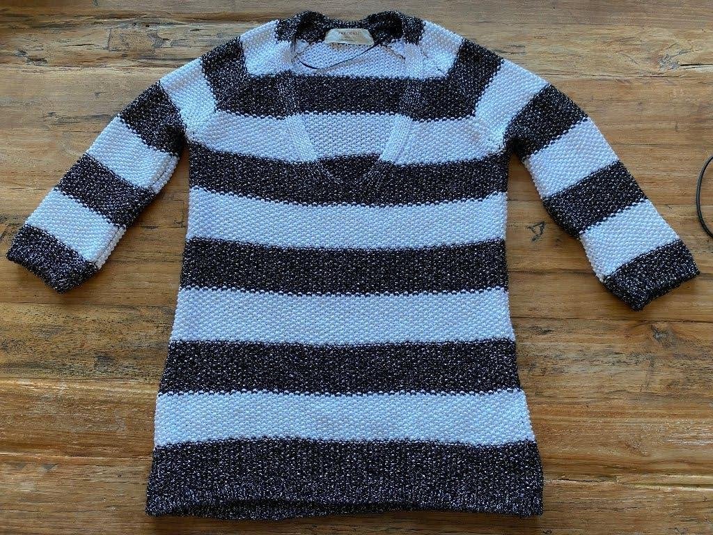 Z g a nieuwe Zara Knit gestreepte trui met 3/4 mouwen -S, Meerkleurig, Zara, Ophalen of Verzenden, Zo goed als nieuw