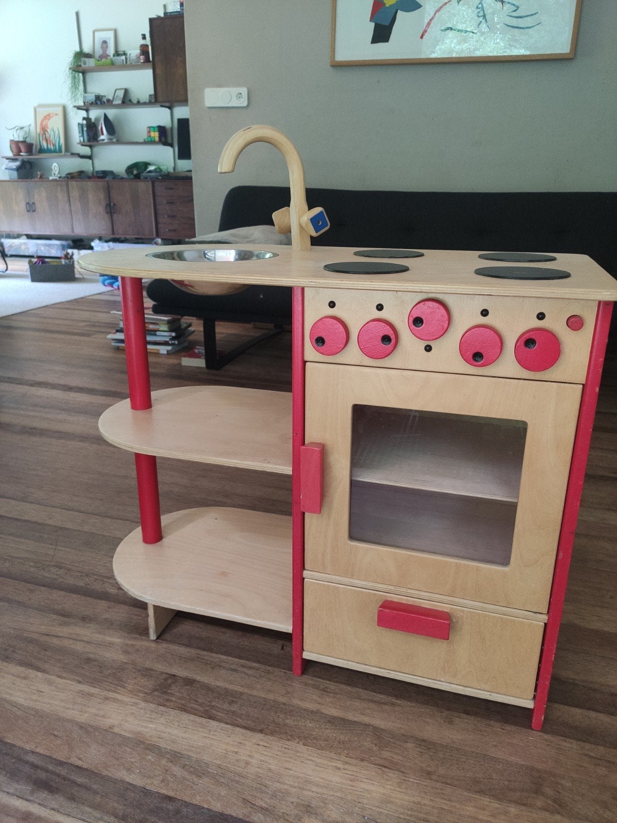 Houten speelgoedkeuken van Dijk - gebruikt, Ophalen, Gebruikt