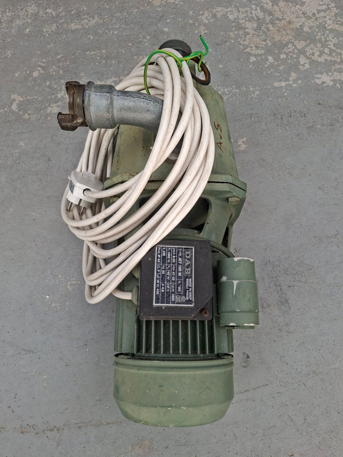 DAB JET 100 M Hydrofoorpomp - Gebruikt maar functioneel, Tuin en Terras, Ophalen, Gebruikt, Elektrisch, Hydrofoorpomp