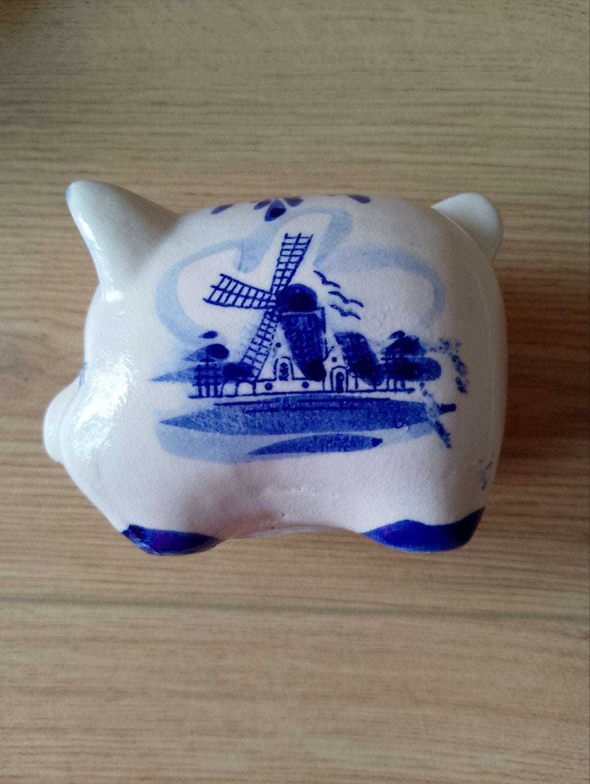 Delfts Blauw Spaarvarken - Handgeschilderd, Antiek en Kunst, Ophalen of Verzenden