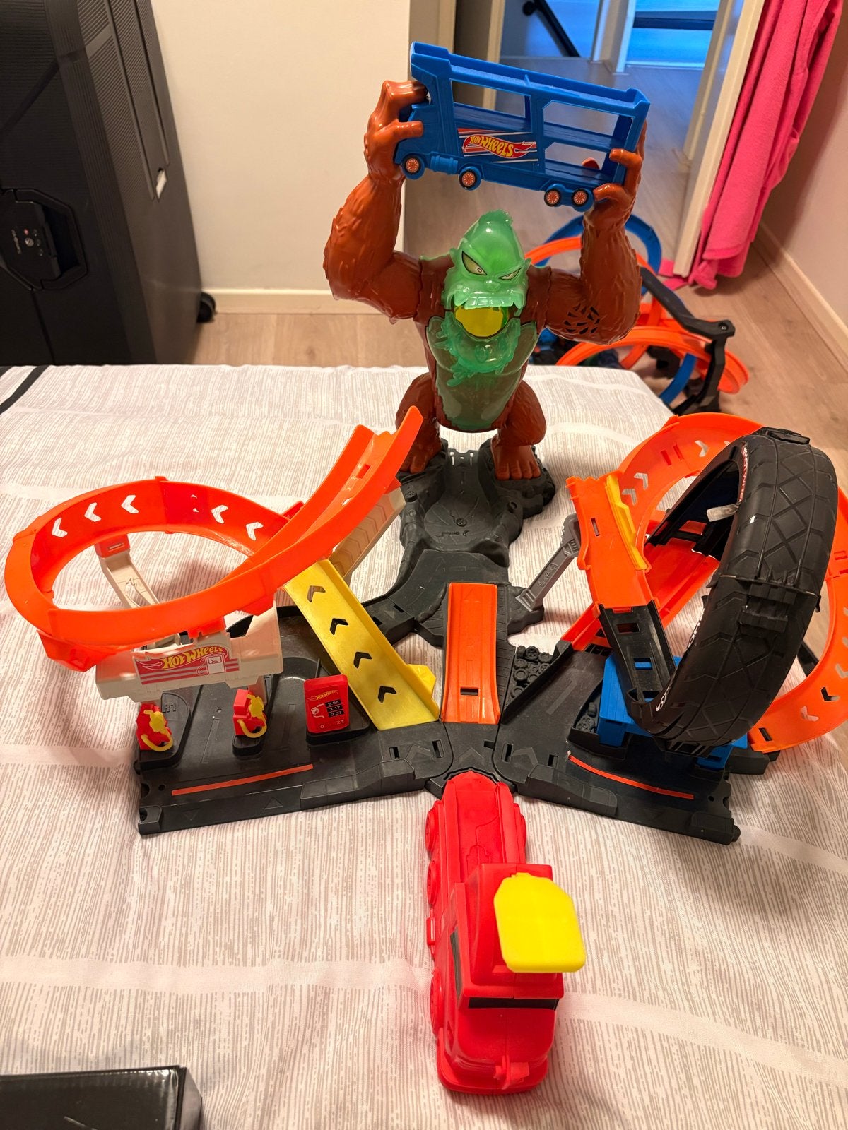 Hot Wheels Gorilla Slam Speelset - Niet compleet, Ophalen, Gebruikt