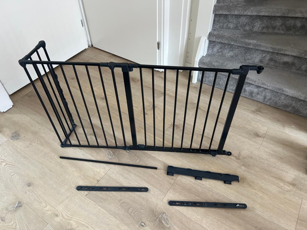 Baby Dan Flex Traphekje Zwart Modulair (72 cm -20cm - 46cm), Ophalen, Gebruikt, 115 cm of meer, Metaal of IJzer