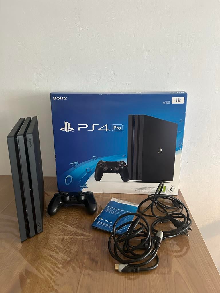 PlayStation 4 Pro 1TB - 1 controller, Spelcomputers en Games, Spelcomputers | Sony PlayStation 4, Ophalen, Gebruikt, 1 TB, Met 1 controller