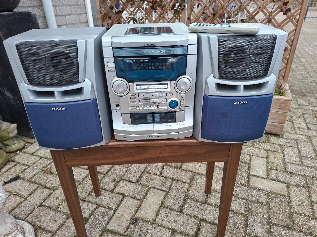 audioset aiwa nsx-sz423 + 3 cd wisselaar, Overige merken, Gebruikt, Microset, Ophalen of Verzenden