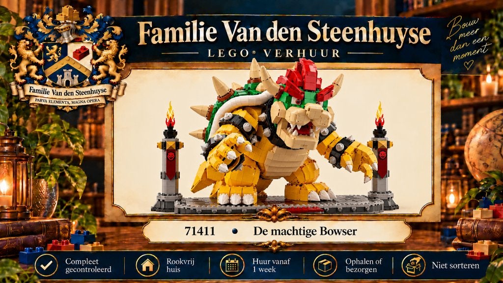 LEGO Super Mario Mighty Bowser 71411 huren, Overige thema's, Lego, Ophalen of Verzenden, Zo goed als nieuw