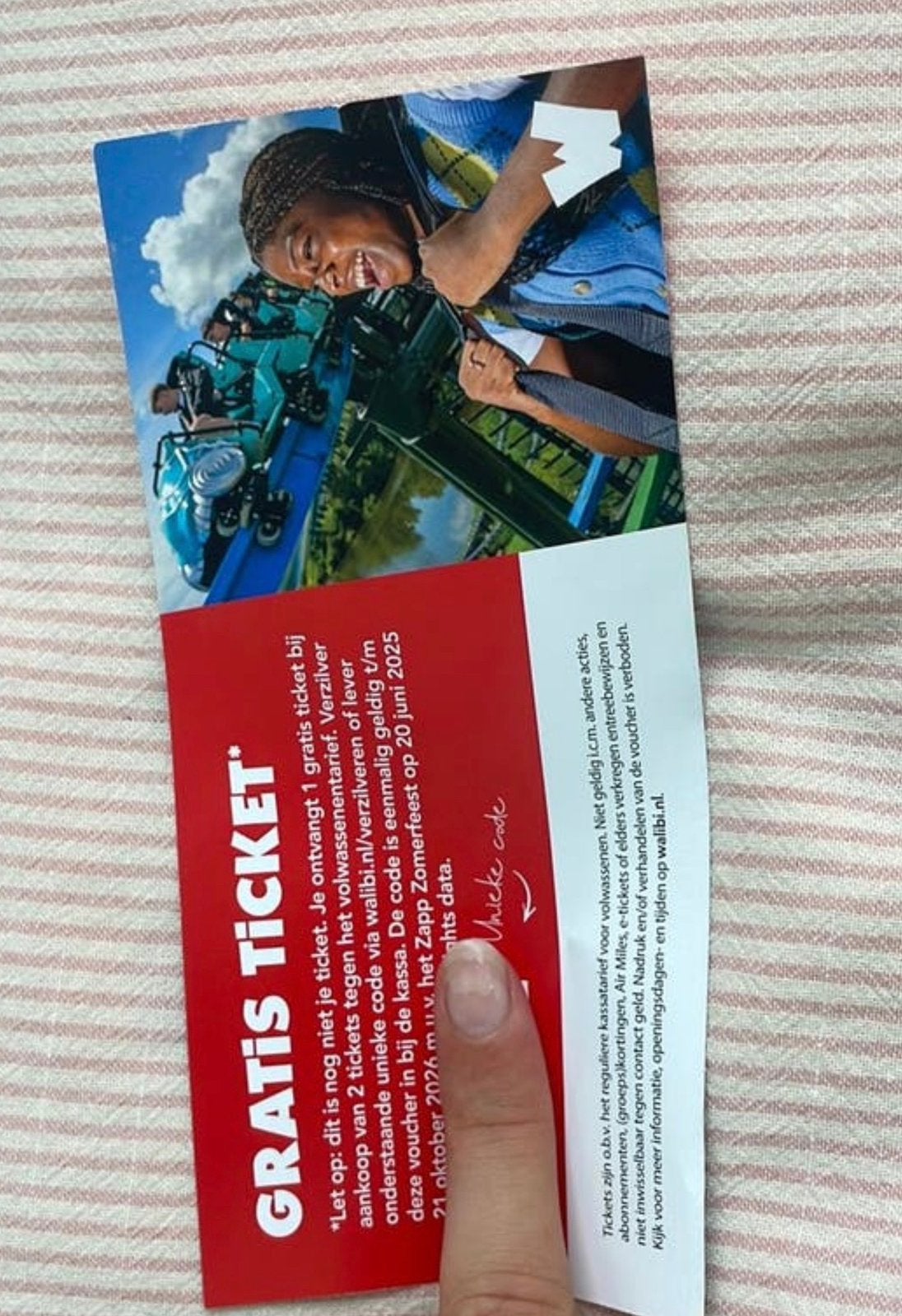 Gratis walibi Holland ticket bij aankoop van 2 tickets, Tickets en Kaartjes, Kortingen en Cadeaubonnen, Eén persoon
