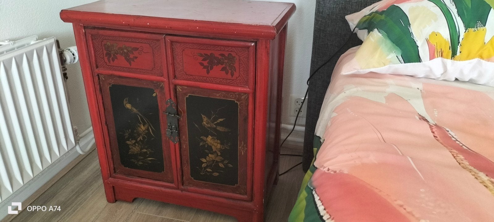 Mooi beschilderd Chinees kastje, Ophalen, 25 tot 50 cm, 50 tot 100 cm