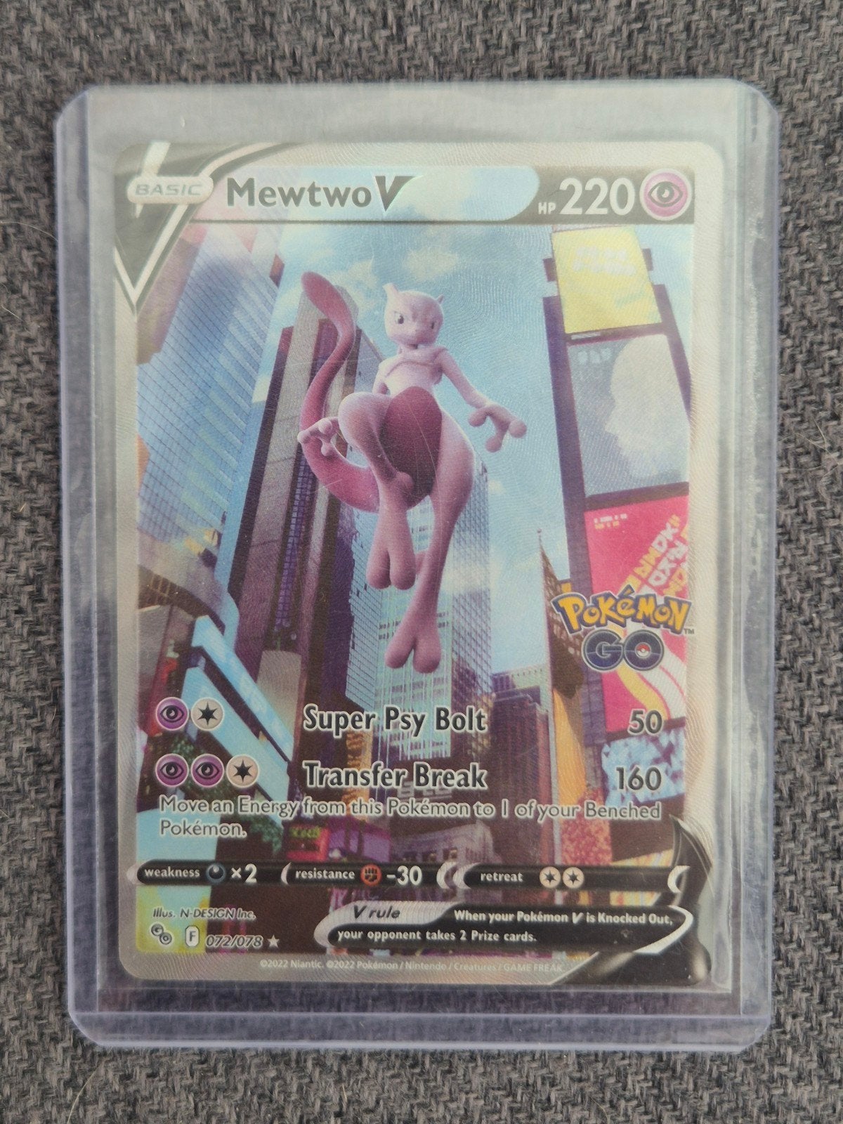 Pokémon Mewtwo V Alternate Art, Ophalen of Verzenden