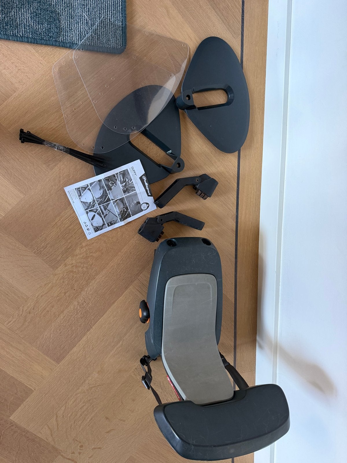 Polisport Guppy Junior Achterzitje, Fietsen en Brommers, Fietsaccessoires | Fietsstoeltjes, Ophalen, Achterzitje, Voetsteuntjes