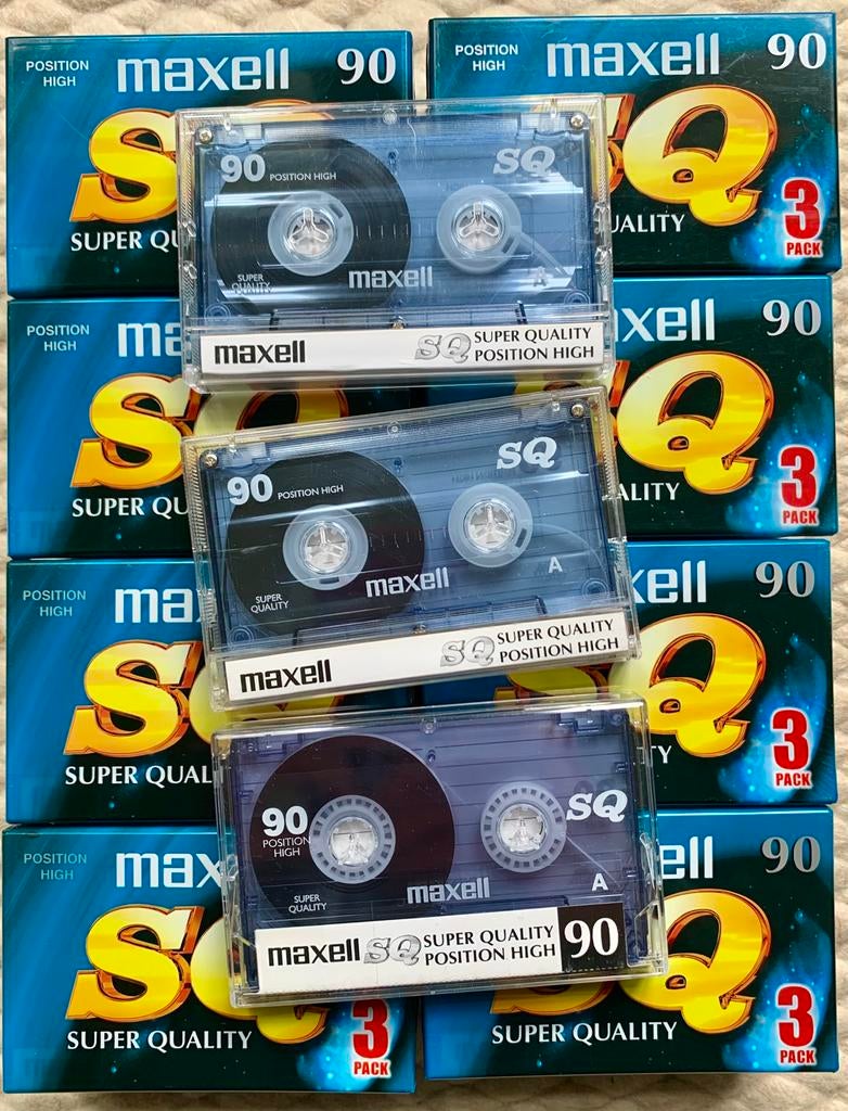 NOS Maxell type II SQ90 cassettebandjes NIEUW SQ 90 C90 OVP, Ophalen of Verzenden, Maxell, Nieuw in verpakking, Maxell Europe Limited. Botanica Ditton Park, Riding Court Road,  Datchet, Slough,  Berkshire England SL3 9LL