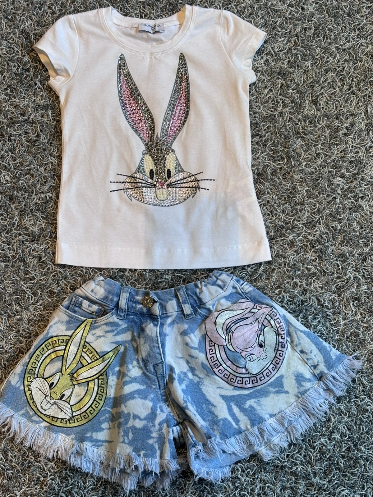 Monnalisa broekje met bijpassend shirt 3 jaar, Kinderen en Baby's, Kinderkleding | Maat 98, Ophalen of Verzenden, Zo goed als nieuw