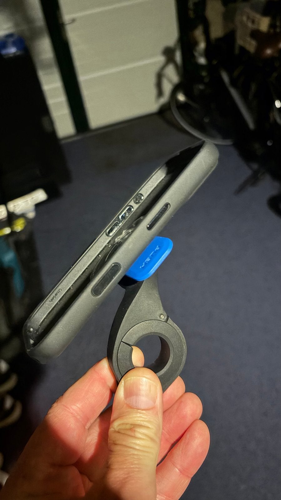 Quad Lock telefoonhoesje met houder voor iPhone 17, Ophalen of Verzenden, Zo goed als nieuw, Fiets