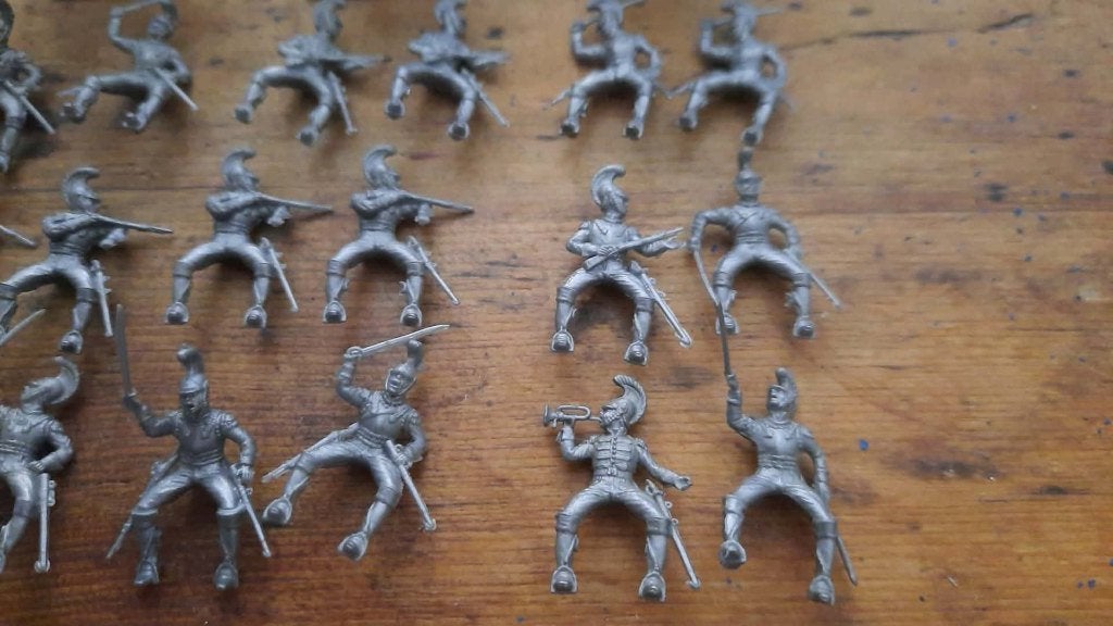 Franse carabiniers te paard Italeri 1/72, Ophalen of Verzenden, Zo goed als nieuw, Historisch, Figuurtje(s)