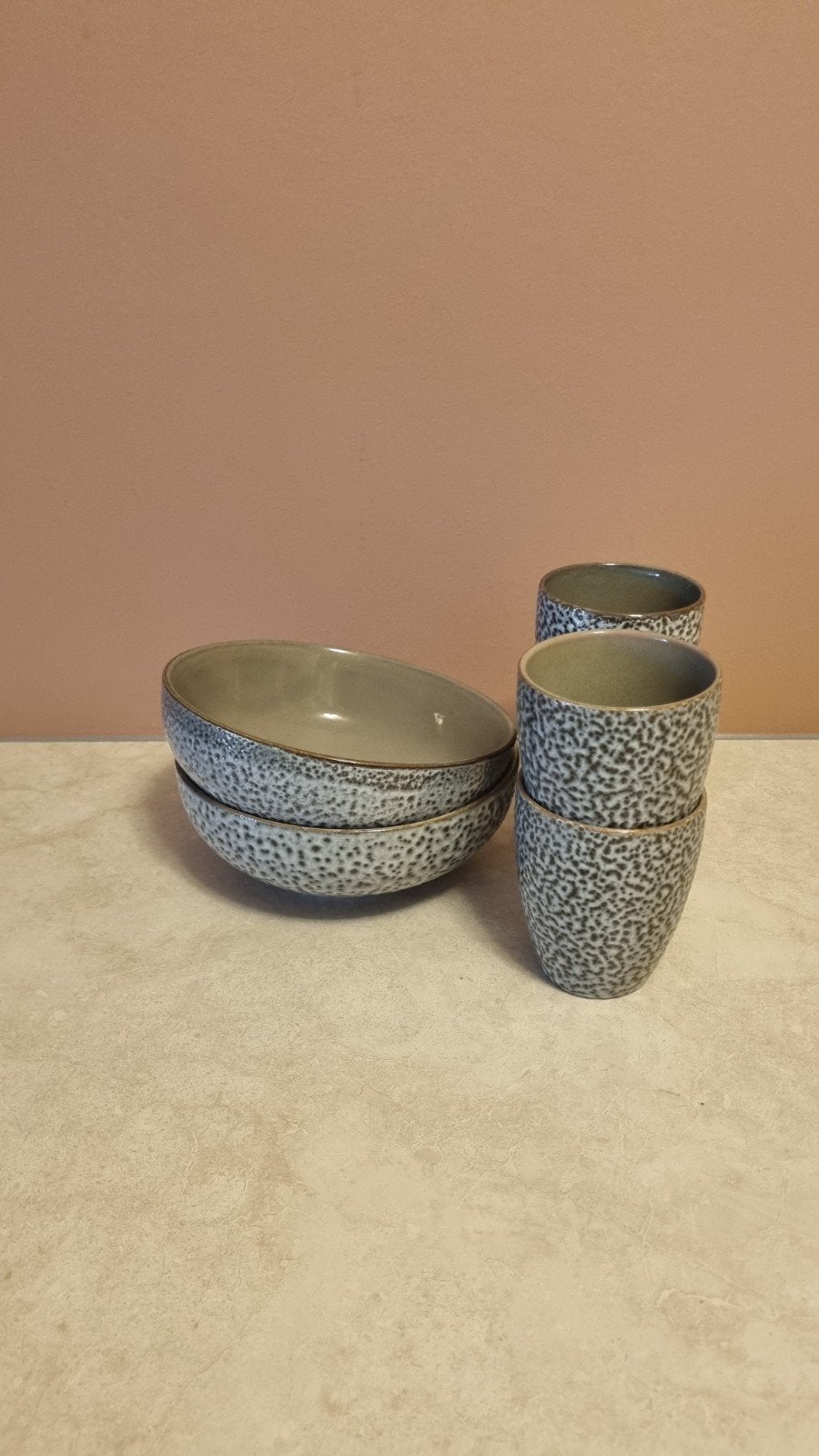 Herman den Blijker Servies: 2 Pastaborden & 4 Mokjes, Huis en Inrichting, Keuken | Servies, Ophalen of Verzenden, Porselein, Overige stijlen