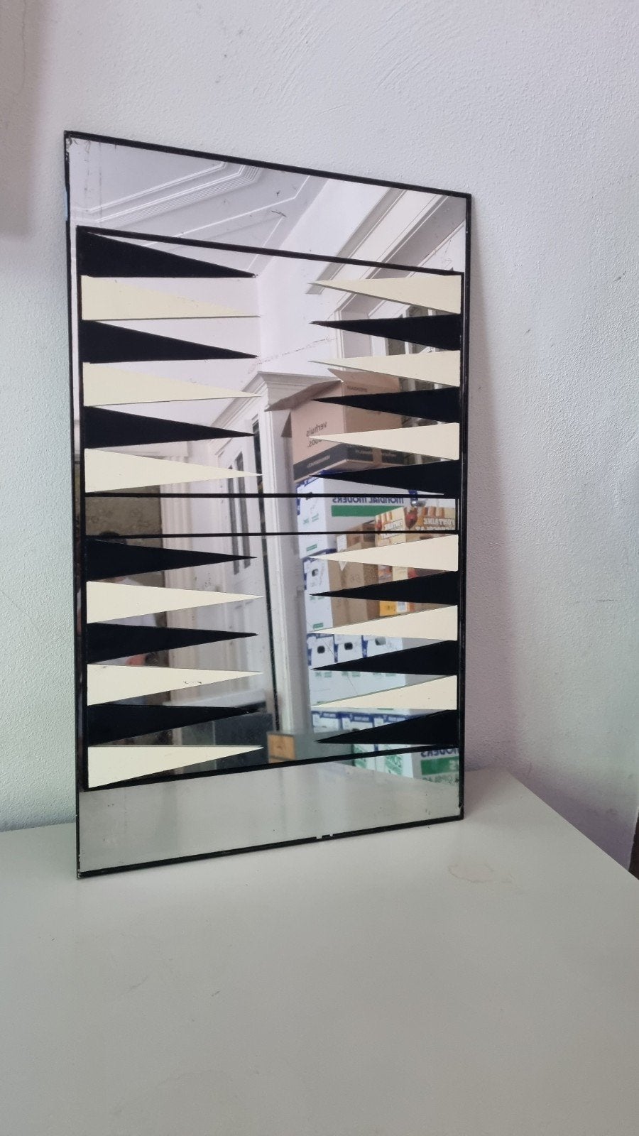 Uniek Backgammon Spel op Spiegel - Decoratief & Functioneel, Ophalen